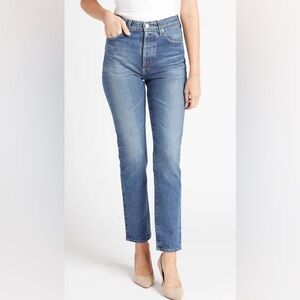 NWT AG Adriano Goldschmied Alexxis High Rise Vintage Slim Distressed Denim Jeans